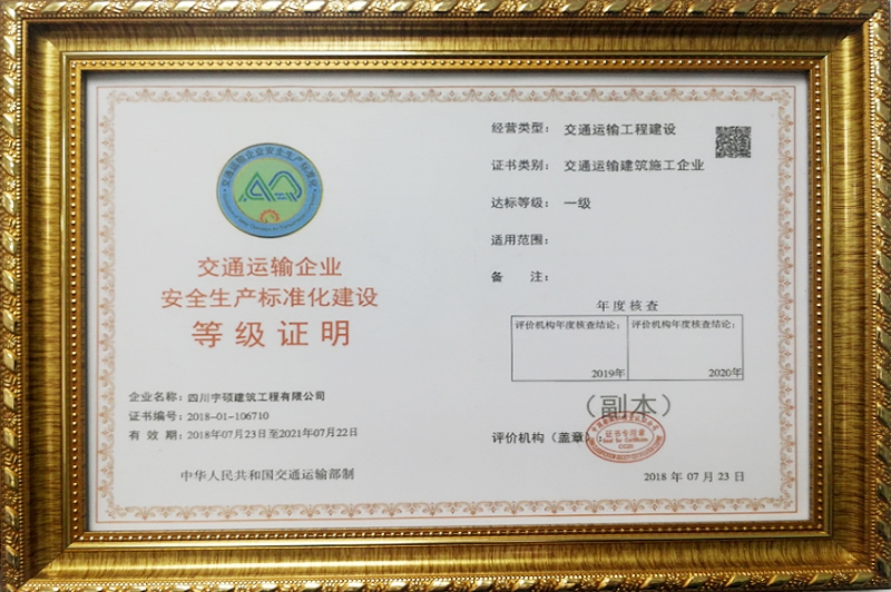 安全标准化等级