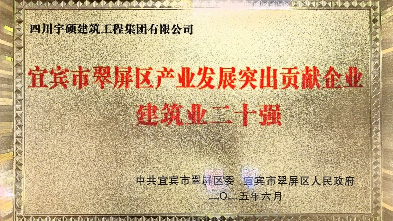 宜宾市突出贡献企业二十强